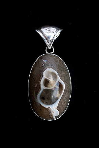 044 Marine Fossil Pendant