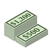 Money Stack Graphics