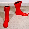 Red Stalin's Boots And Gloves