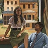 Juan and Pam at the Window