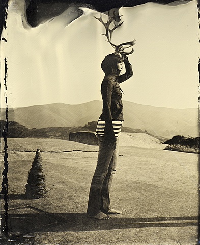 Collodion Series: Krista horns 1; photograph by Kari Orvik