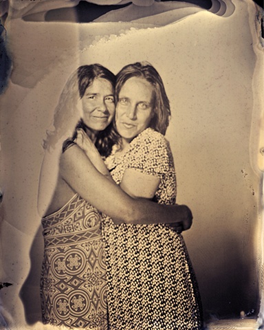 Collodion Series: Veronica and Regina; photograph by Kari Orvik