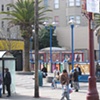 Ladies' Night installation at 16th St. and Mission: street view