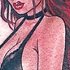 kneeling redhead pinup