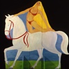 Ned, Olympia, Circus Performer, and Horse
(Side A)