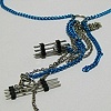 Asymmetrical Electric Blue Necklace