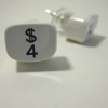 Typewriter Key Earrings