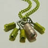 Neon Yellow Cluster Necklace