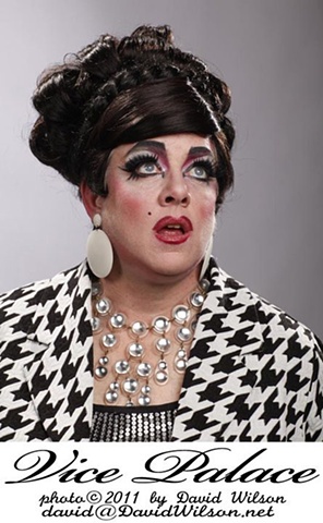 Makeup for the Cockette's Revival of "Vice Palace" Model: Leigh Crow as "Divina", Photo by David Wilson