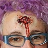 Bullet exit wound from Sept '10 edition of Pretty Pretty (Look at You!) Retrofit