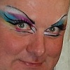 Eye tutorial model: Actor/comedian/drag queen, Pippi Lovestocking, photo by Steven LeMay