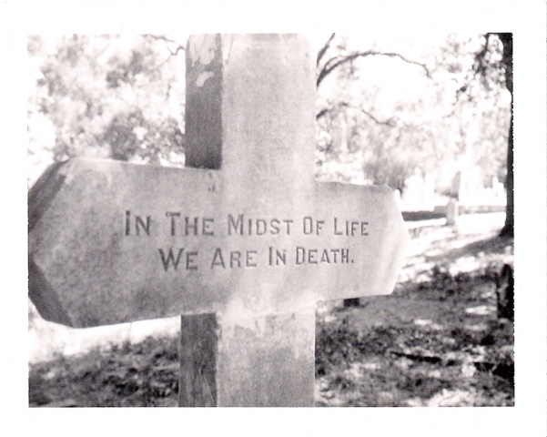 "we are in death"