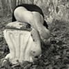 bafefoot in the forest