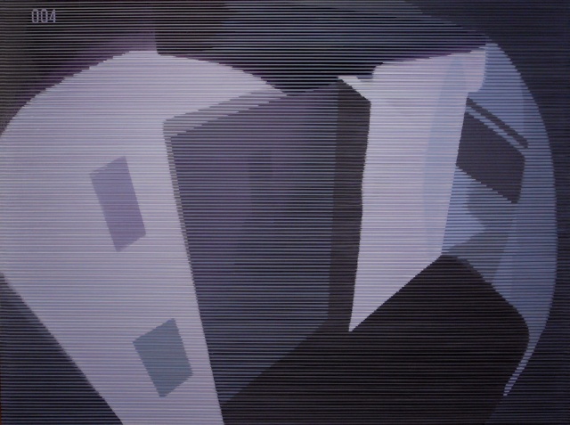 surveillance still, oil/canvas, Wayne Toepp