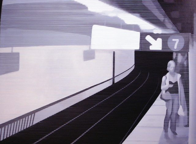 surveillance still, oil/canvas, Wayne Toepp
