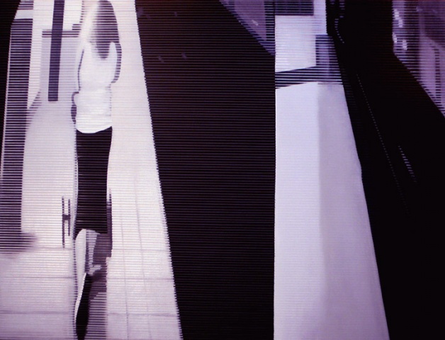 surveillance still, oil/canvas, Wayne Toepp
