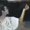 The Moon Goddess Contemplates a Pear