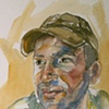 Ross, watercolor study 