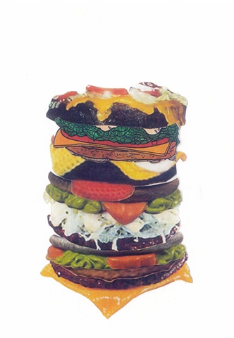 Meat stack with cheese