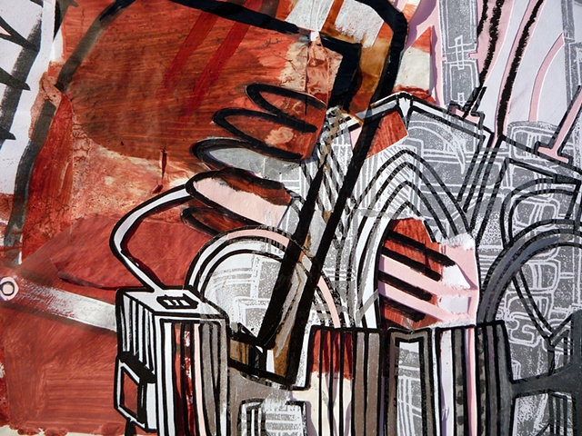 Pink and Silver - Detail