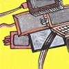 Screens on yellow with wings