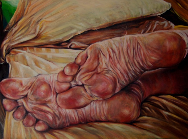 Feet from Back