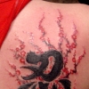 kanji with blossoms