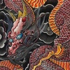 red dragon front