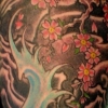 cherry blossoms waves