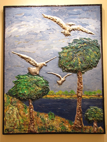 Gulls in Flight