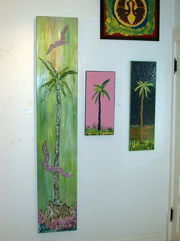 Palm with Birds (left)