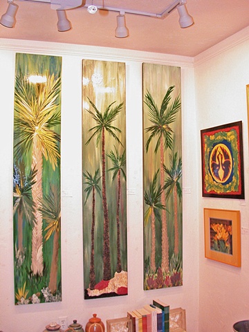 Standing Palms (set of three)