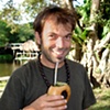 Videographer Maurice pauses for a caipirinha in Brazil's Pantanal