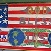 American Flag - two sides
(reverse is Tibetan Cranes)