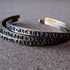 ANTIQUED NUMBER BAND CUFFS