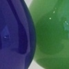 Blue and Green Bottles
