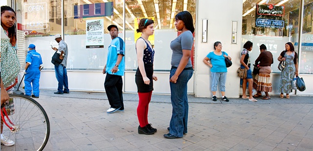 Strangers Staring, Fulton and Jay st.