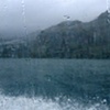 View of a Volcano through the Launch Window, Lago de Atitlan