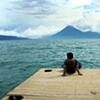 View of Lake Atitlan from the Panajachel Launch Dock, Panajachel
