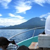 View of Toliman Volcano from the Launch, Lago de Atitlan