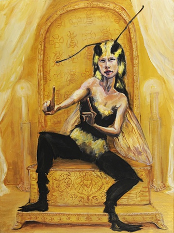 Hold it now, the Queens sittin in the chair

