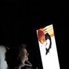 people enjoying Sub rosa installation  Squeaky Wheel Buffalo, NY