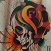 Bloody skull rose 