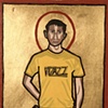St. Jordan with Book, Patron saint of writers, travelers and fidelity