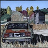 By the Roadside, Mill Spring (car and outhouse)