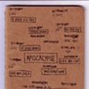 Process: the "Apocalypse" anagram on the cover of the book, before the xerox transfer and the painting was applied