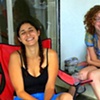 Arielle and Rachel, hanging out in The Box