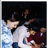 Making the bourekas for the show, with my grandmother and cousins