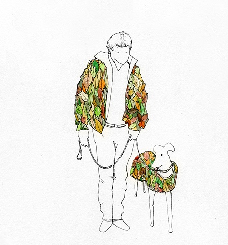 coat of loose leaves