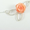 Coral Rose Necklace